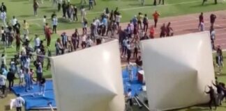 Angry fans throw chairs and bottles at Messi event in India