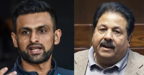 पाकिस्तानी क्रिकेटर शोएब मलिक से ख़फ़ा हुए राजीव शुक्ला, फे़क वीडियो चलाने का आरोप